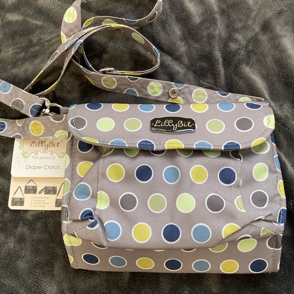 Lilly Bit diaper clutch/crossbody. Wear it 4 ways with adjustable straps! - Picture 2 of 4